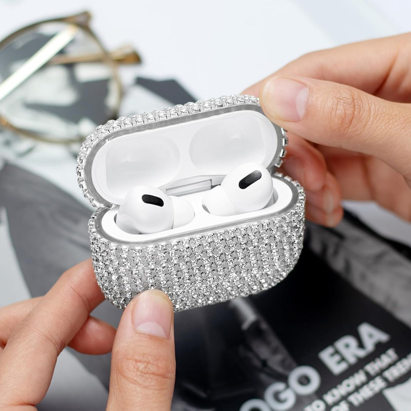 Étui De Protection Pour Airpods Diamond Argent En Tunisie