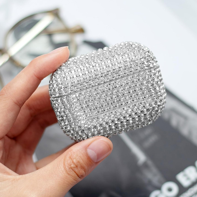 Étui De Protection Pour Airpods Diamond Argent En Tunisie