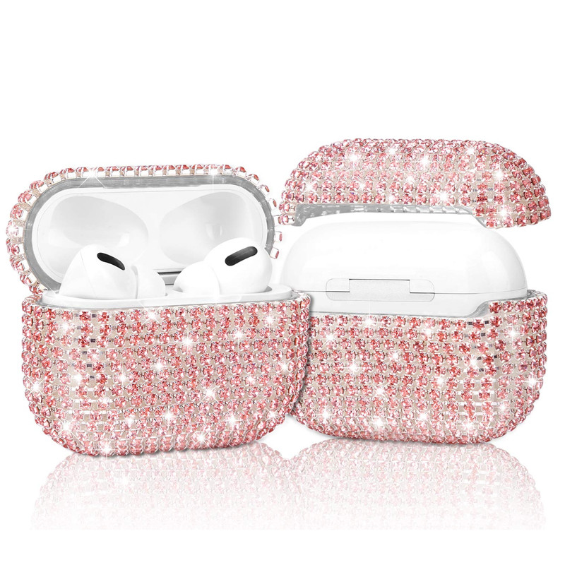 Étui De Protection Pour Airpods Diamond Rose En Tunisie