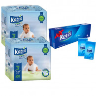 Couches Bébé Kotis Premium T3 28 Pièces Midi Eco en Tunisie