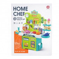 Coffret Cuisine Home Chef 53 Pièces Vert en Tunisie