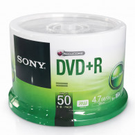 Paquet de 50 Pieces DVD+R Sony 50DPR47SP 4.7Go
