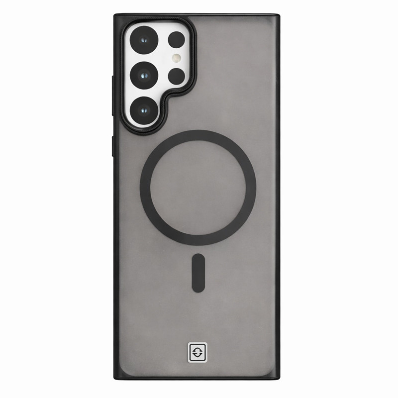 Coque Qiop Pour Samsung S23 Ultra Transparent Avec Contour Noir En Tunisie