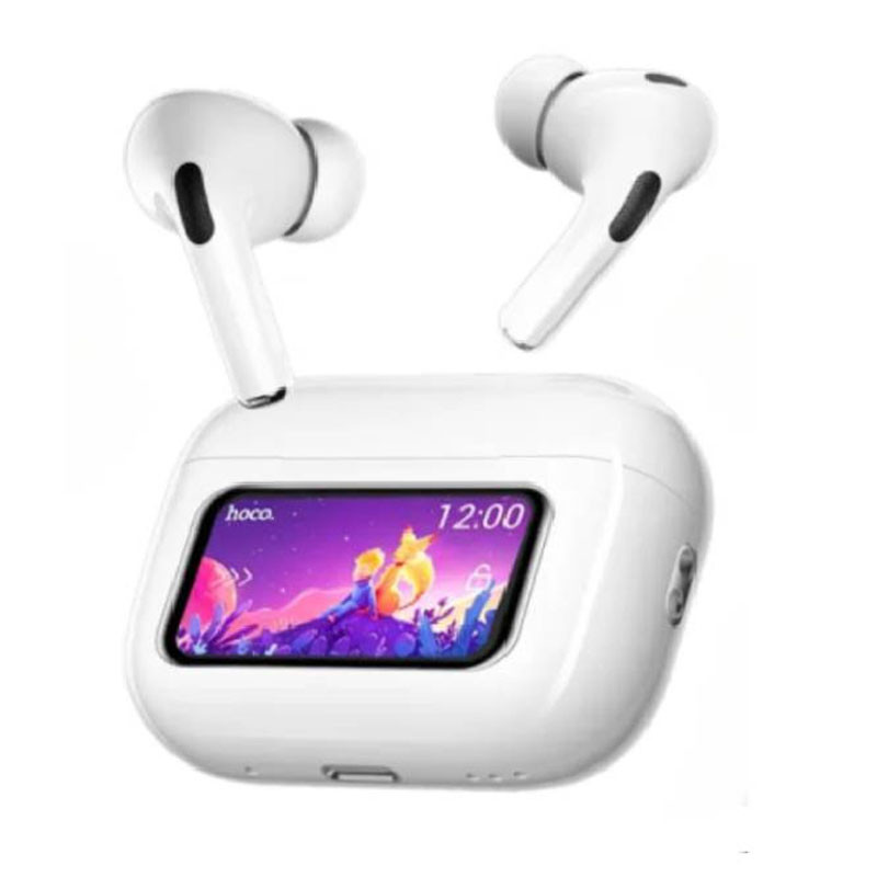 Ecouteur Bluetooth Hoco EW72 ANC Avec Ecran HD Blanc en Tunisie