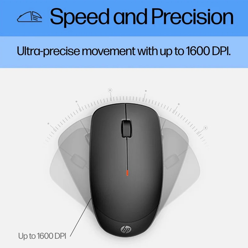 Pack Clavier et Souris Sans Fil HP 235 Noir en Tunisie