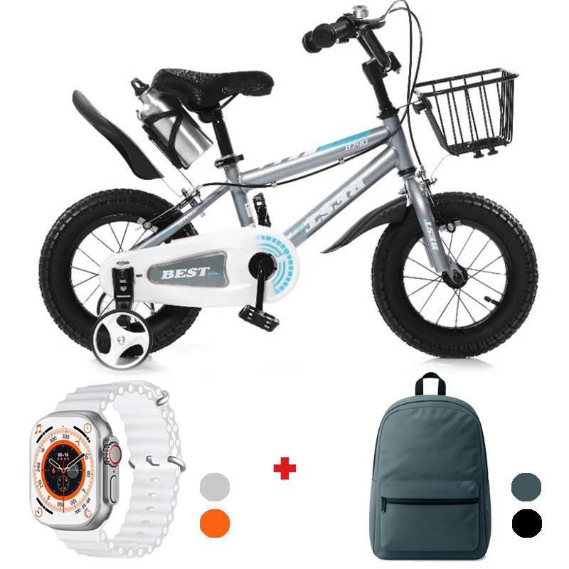 Bicyclette Enfant Best Bike 12" Gris en Tunisie
