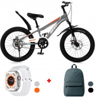Bicyclette Best Bike Y-24 24″ Gris & Orange en Tunisie