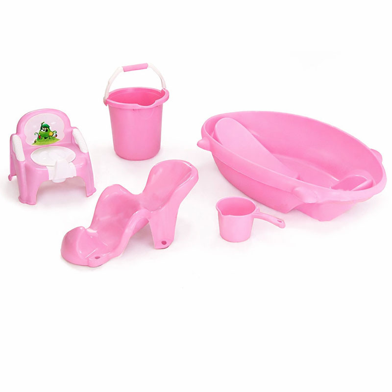 Ensemble Baignoire Bébé 5 Pièces Rose en Tunisie