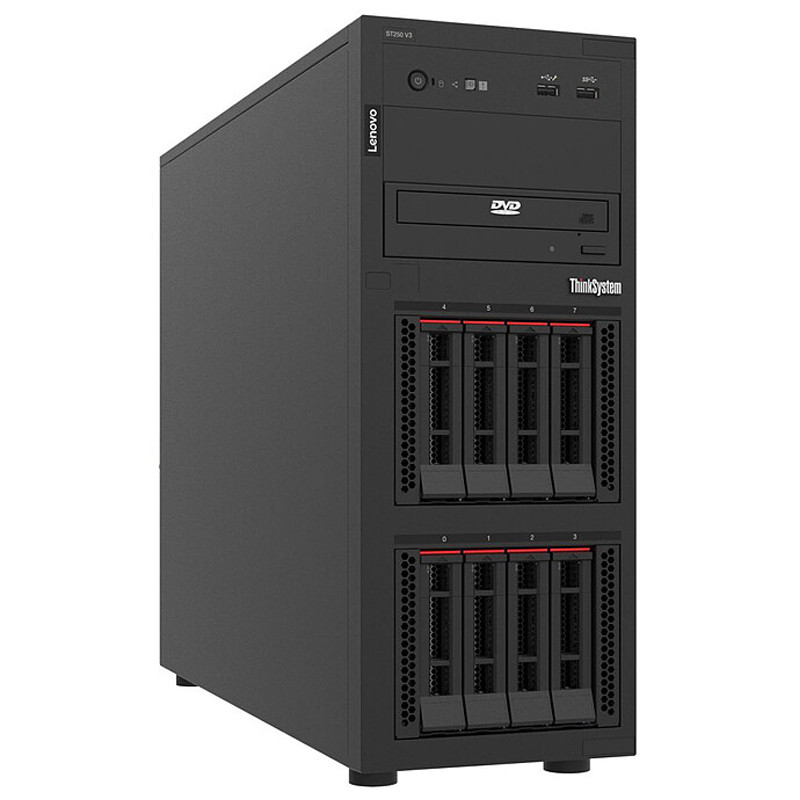 Serveur Lenovo ThinkSystem ST250 V3 Xeon E-2468 32Go 3x 1.2To HDD en Tunisie