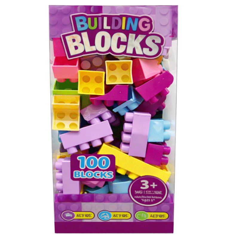 Blocs De Construction Pastel 100 Pièces Multi Couleurs en Tunisie