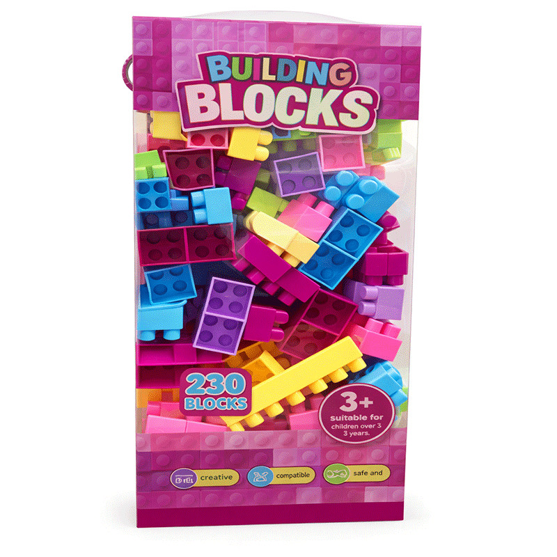 Blocs De Construction Pastel 230 Pièces Multi Couleurs en Tunisie