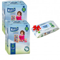 Pack De 2 Couches Bébé Kotis Premium T5 20 Pièces Junior Eco