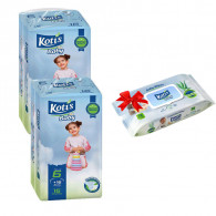Pack De 2 Couches Bébé Kotis Premium T6 16 Pièces Xlarge Eco