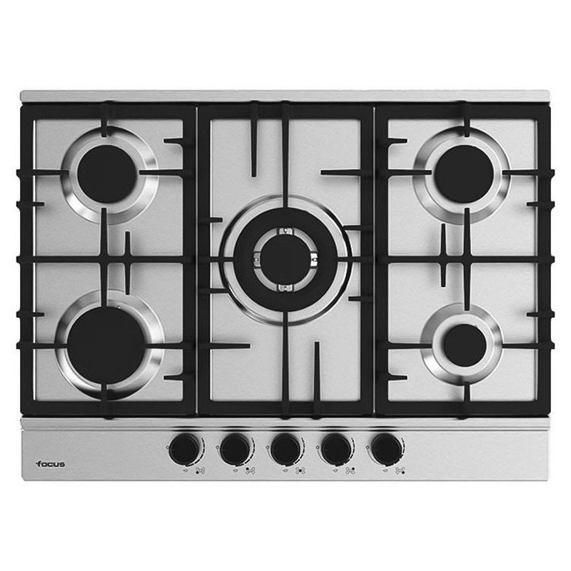 Plaque de Cuisson Encastrable Focus F8011XS 5 Feux 70Cm Inox en Tunisie