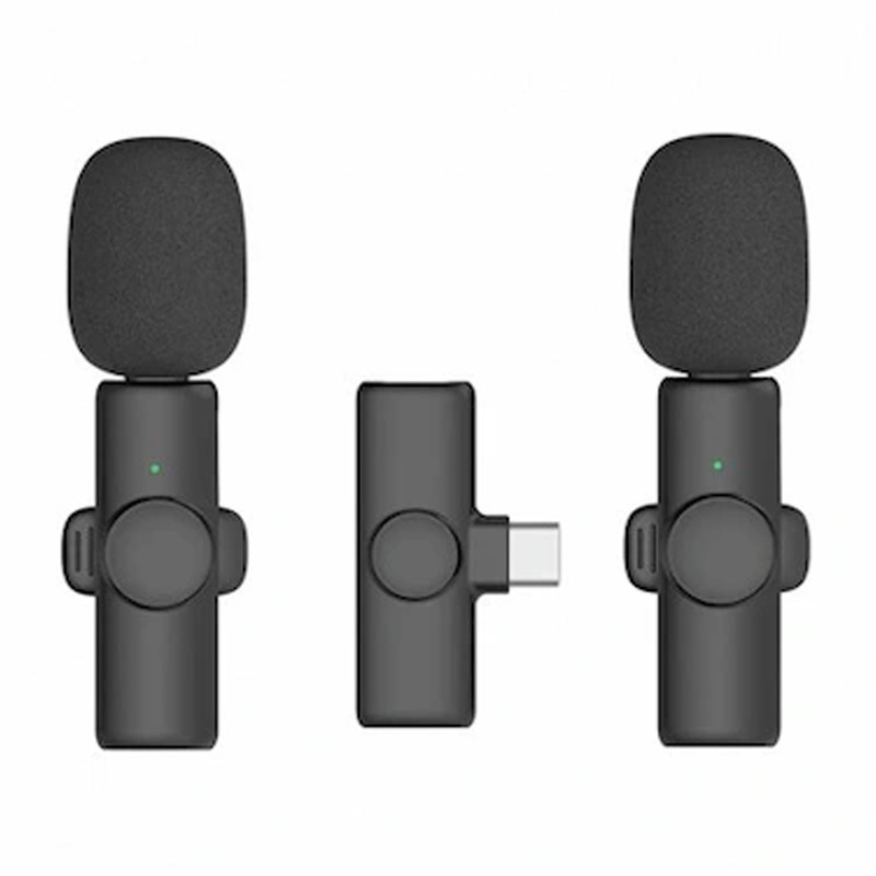 Micro Cravate Sans fil K9 Type-C Noir En Tunsiie