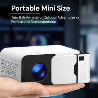 Mini Projecteur Portable Wownect WP99 LCD Wifi Blanc en Tunisie