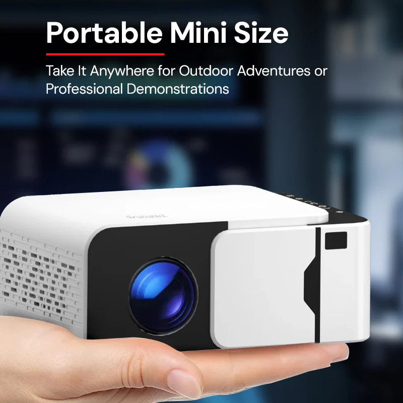 Mini Projecteur Portable Wownect WP99 LCD Wifi Blanc en Tunisie