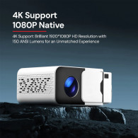 Mini Projecteur Portable Wownect WP99 LCD Wifi Blanc en Tunisie