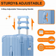 Set De 2 Valises Cabine Krute Bleu en Tunisie