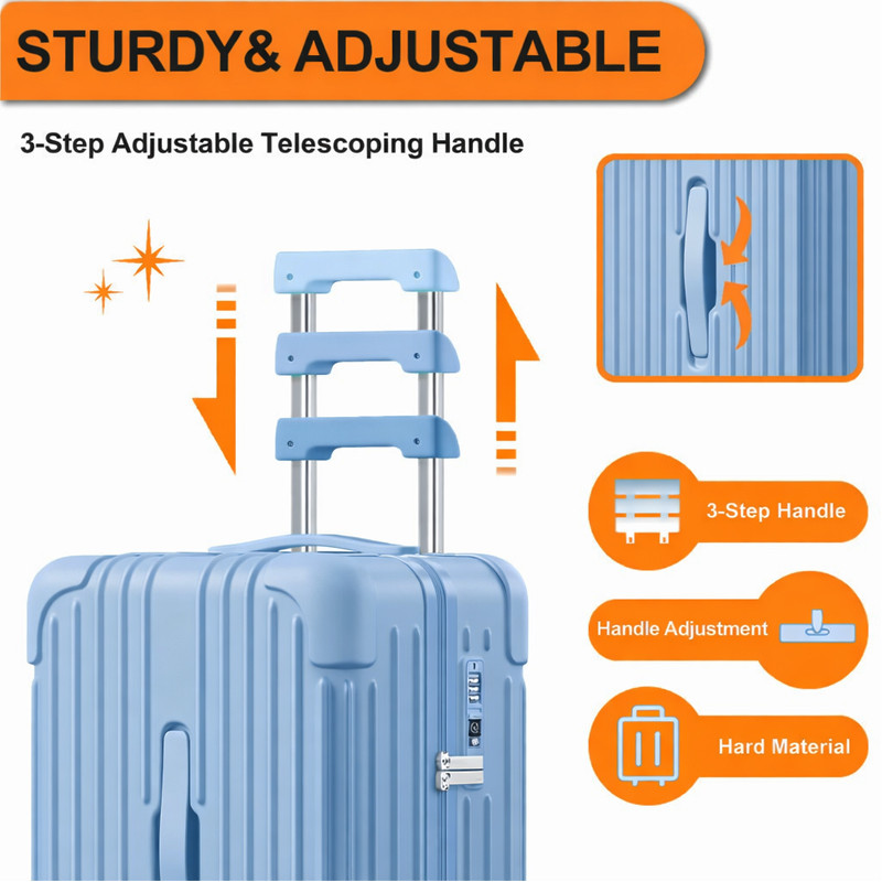 Set De 2 Valises Cabine Krute Bleu en Tunisie