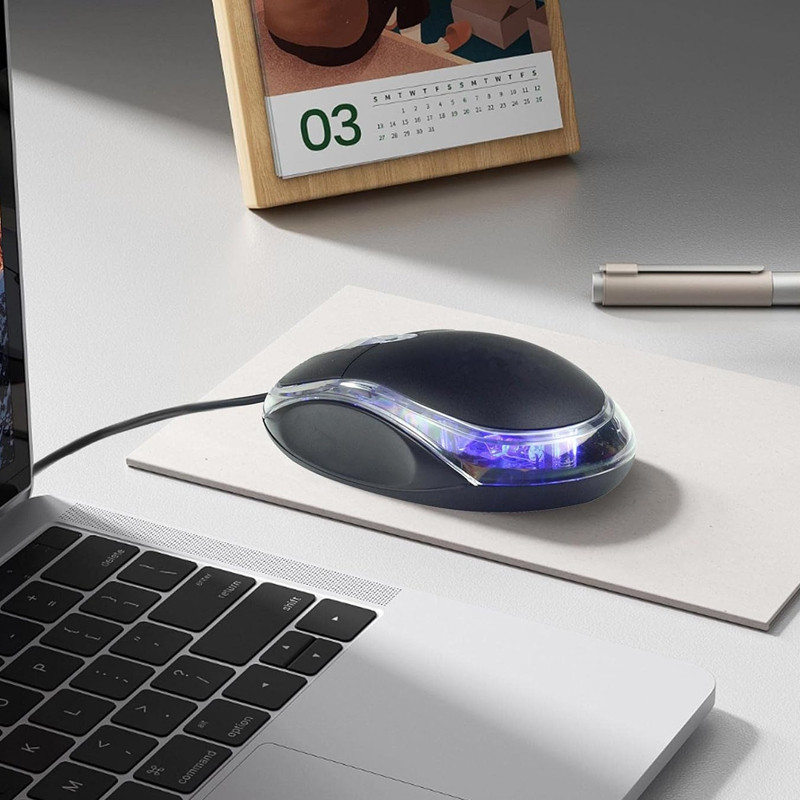 Souris Filaire Optic SJ-100 Noir En Tunisie