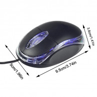 Souris Filaire Optic SJ-100 Noir En Tunisie
