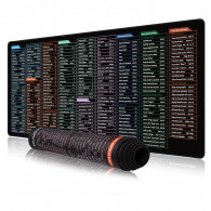 Tapis Souris Gamer Shortcuts Keyboard XL Noir en Tunisie