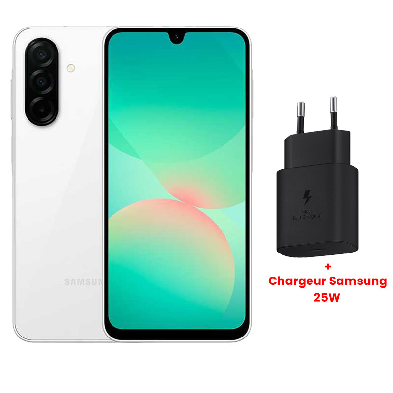 Samsung Galaxy A26 5G 12 Go (6Go + 6Go Extensible) 128Go Blanc