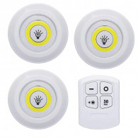Pack 3 Lampes LED Avec Télécommande Blanc en Tunisie