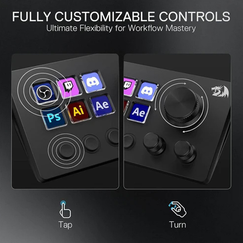 Streamdeck Streamcraft Redragon SS551 Noir en Tunisie