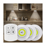 Pack 3 Lampes LED Avec Télécommande Blanc en Tunisie