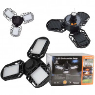 Lampe Solaire LED Pliable 3 lames Noir en Tunisie