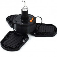 Lampe Solaire LED Pliable 3 lames Noir en Tunisie