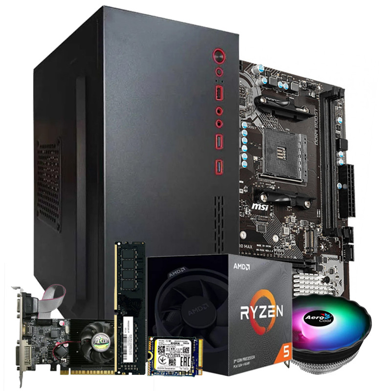 Pc De Bureau Gamer Lightgaming R5 3500 AMD Ryzen 5 16Go 512Go SSD Noir en Tunisie