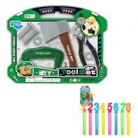 Set Outil De Bricolage 8 Pièces Vert