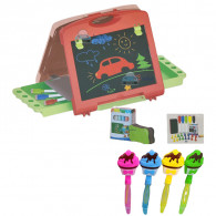 Table à Dessin pour Artiste 27 Pièces Rouge