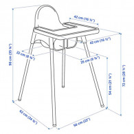 Chaise Haute Bébé Slim Prima Bleu En Tunisie