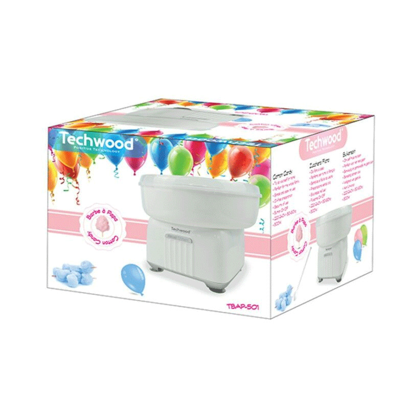 Machine à Barbe à Papa Techwood TBAP-501 500W Blanc en Tunisie