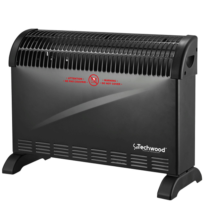 Chauffage Électrique Techwood TCG-2046C 2000W Noir en Tunisie