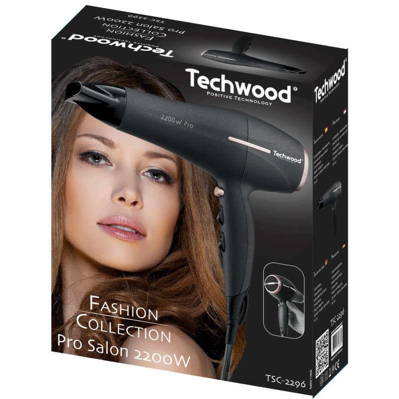 Sèche Cheveux Pr Techwood TSC-2296 2200W Noir en Tunisie