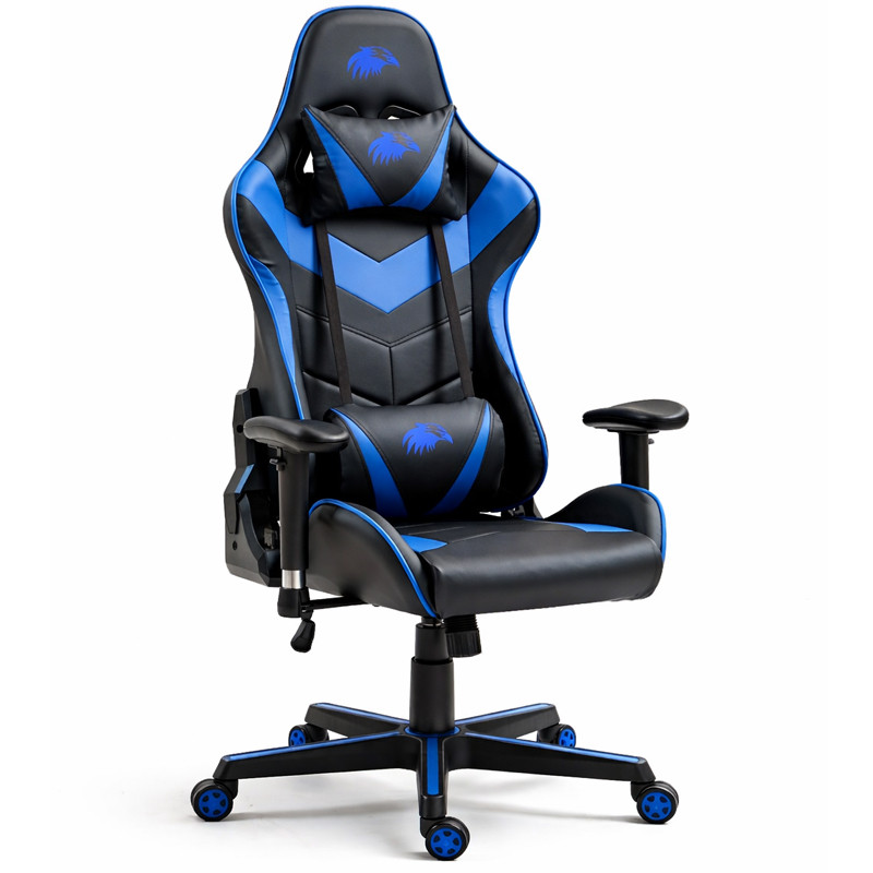 Chaise Gaming Inclinable Bleu