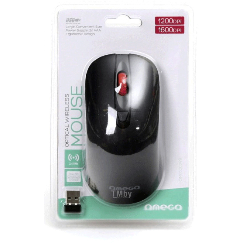 Souris Sans Fil Omega OM-520 Noir en Tunisie