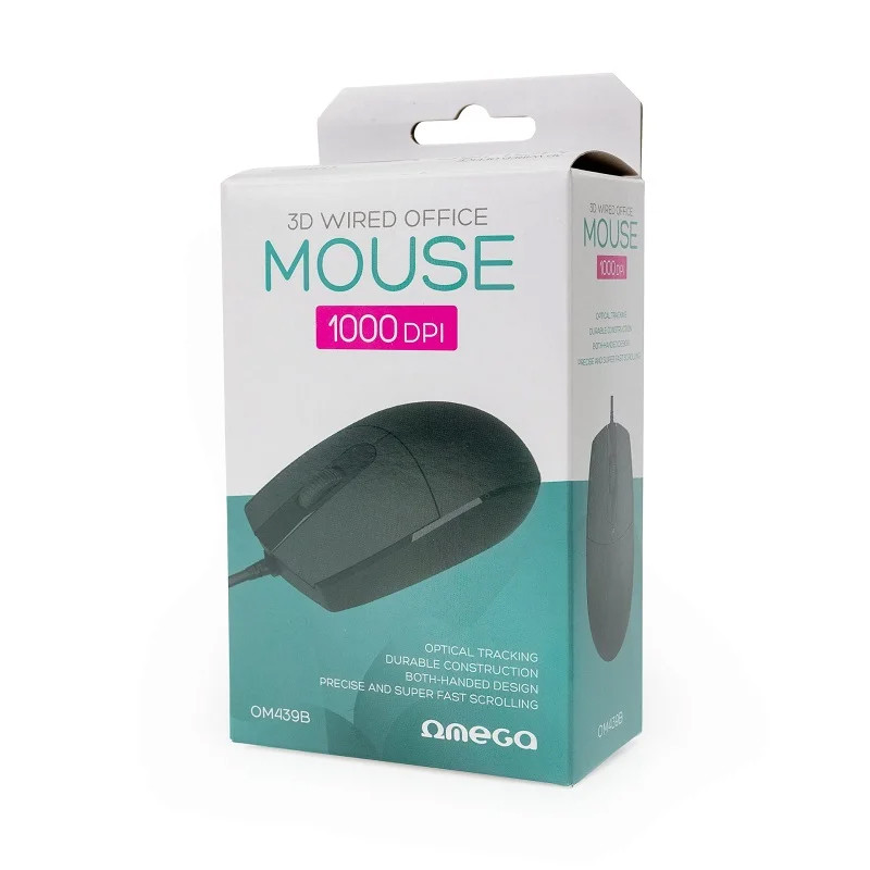 Souris Filaire Omega OM-439 Noir En Tunisie