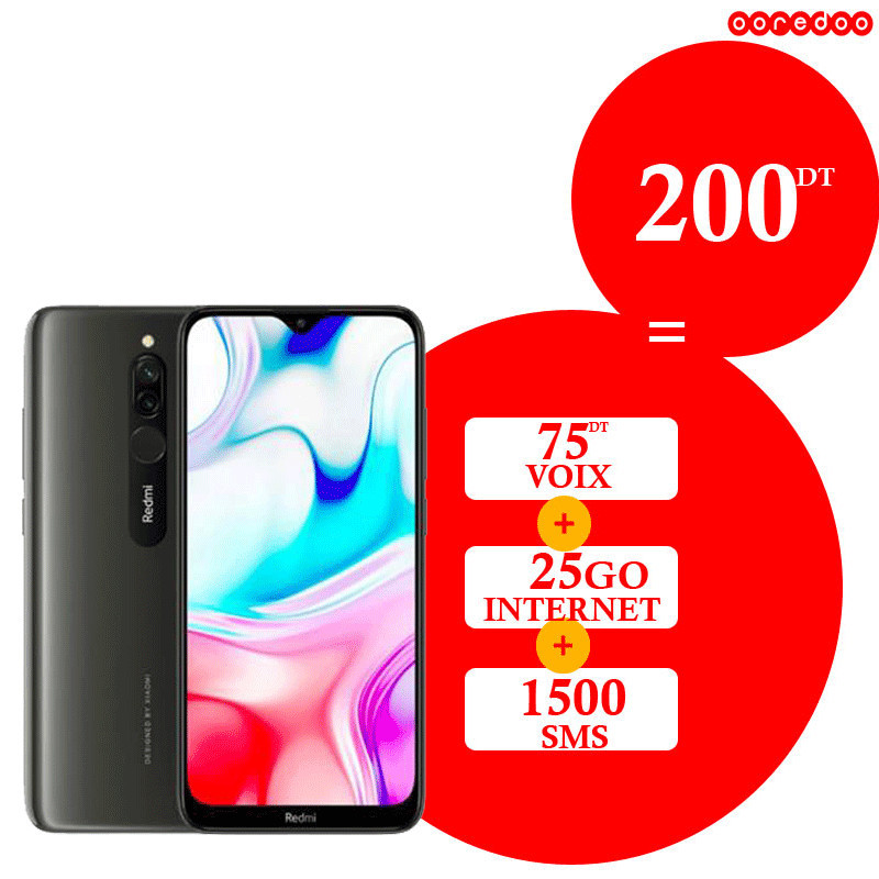 Smartphone XIAOMI Redmi 8 4Go/64Go - Noir Smartphone XIAOMI Redmi 8 4Go/64Go - Noir