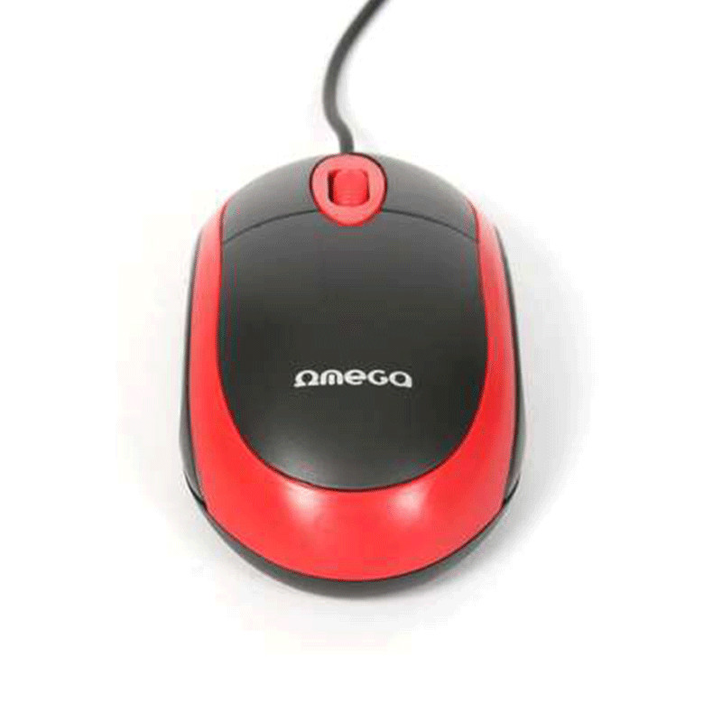 Souris Filaire Omega OM-06 Rouge en Tunisie