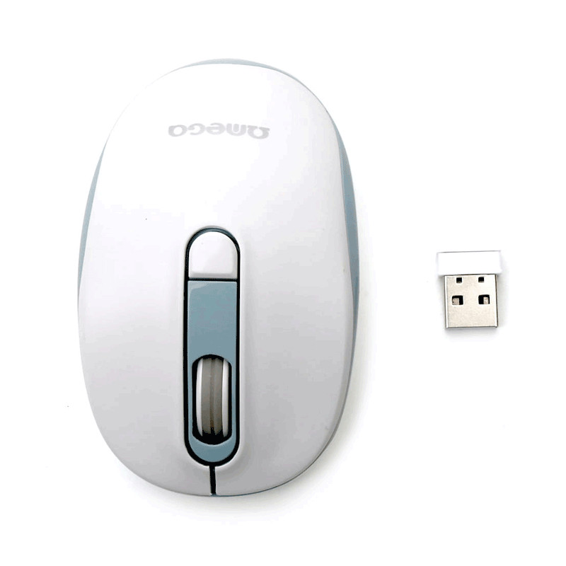 Souris Sans Fil Omega OM-220 Blanc & Bleu en Tunisie