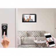 Interphone Vidéo Wi-Fi Avec Application Mobile iOS/Android & Serrure Electrique Silver en Tunisie