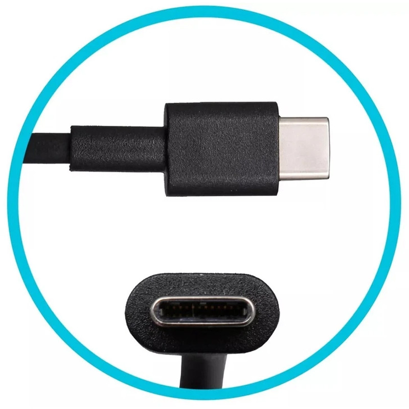 Chargeur Pc Portable Dell 20V 3,25A 65W Original Type-C Noir en Tunisie