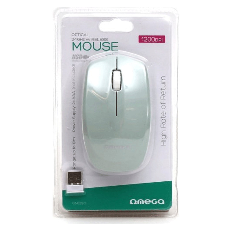 Souris Sans Fil Omega OM-229 Vert en Tunisie