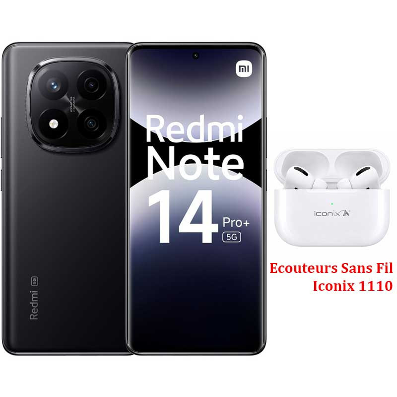 Redmi Note 14 Pro+ 5G 8Go 256Go Noir en Tunisie